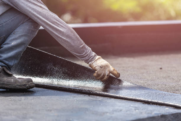 Professional Waterproofing technician working in Monmouth Beach, NJ